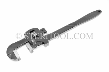 #20017 - 10"(250mm) Stainless Steel PipeWrench, Interchangeable Jaws. pipe wrench, adjustable wrench, pipe, stainless steel
